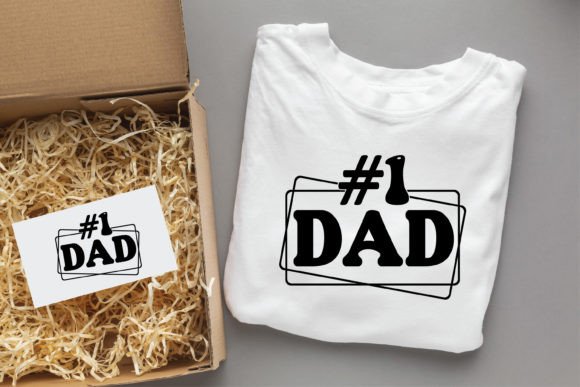 1 Dad Dad SVG: Graphics for T-Shirt Designs & Branding