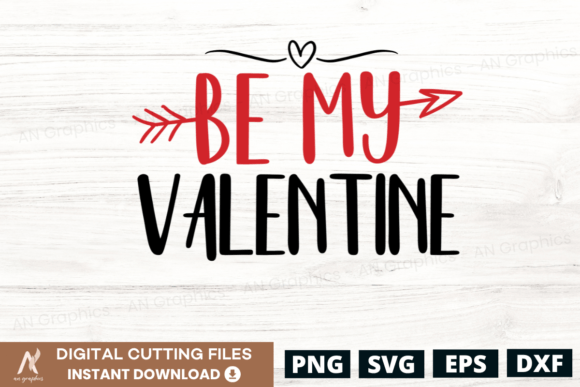 Be My Valentine Color SVG: Graphics & T-Shirt Designs