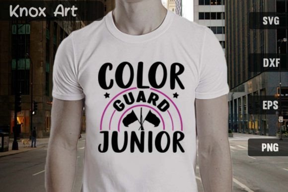 Color Guard Junior SVG Cut File Graphics for T-Shirt Designs