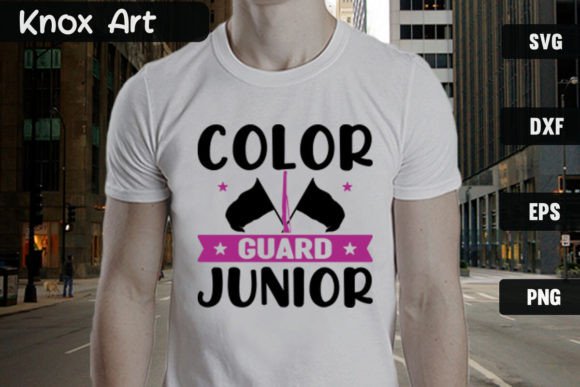 Color Guard Junior SVG Cut File: T-Shirt Graphics Review