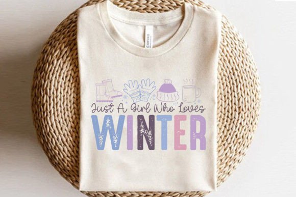 Just a Girl Who Loves Winter SVG Quotes Graphics & T-Shirt Designs
