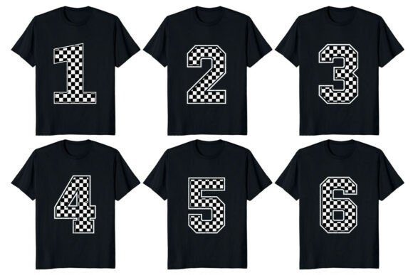 Kids Racing Birthday Sublimation Bundle: Graphics & T-Shirt Designs