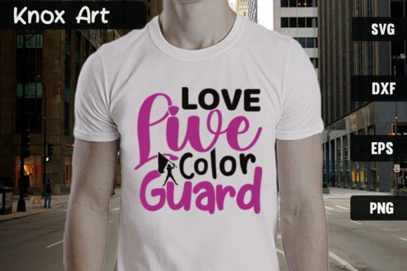 Love Live Color Guard SVG Cut File Graphics & T-Shirt Designs