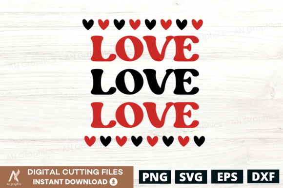 Love Love Love Color Valentines Day SVG Review