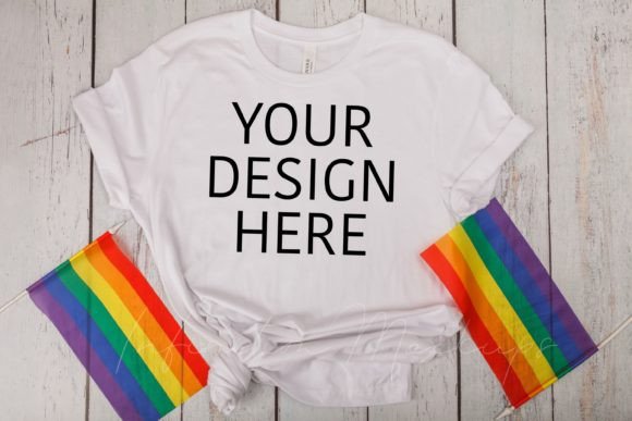 Pride Mockup Bella Canvas 3001: Graphics for T-Shirts