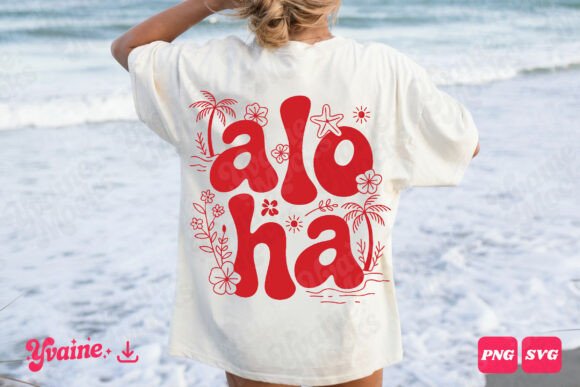 Retro Summer Aloha Tropical SVG PNG for T-Shirt Designs & Graphics