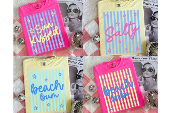 Stripe Beach PNG Bundle: A Retro Summer Design Review